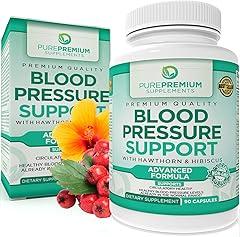 PurePremium Blood Pressure Support with Hawthorn Berry and Hibiscus