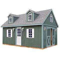 ARLINGTON Wood Storage Shed Kit - 12x20 ft