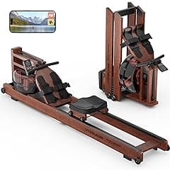 YOSUDA Foldable Water Rowing Machine 400LBS with Monitor & Bluetooth