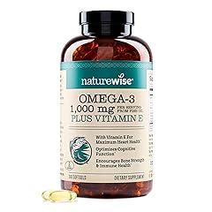 NatureWise Omega 3 Fish Oil Supplement 1000mg 360 Softgels