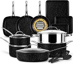 Granitestone 20-Piece Nonstick Cookware Set