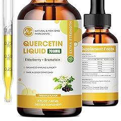 Quercetin Liquid Drops with Bromelain and Elderberry