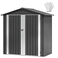 DWVO Outdoor Storage Shed Dark Gray