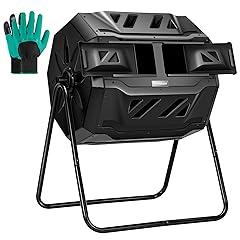 VIVOSUN Dual Rotating Compost Bin, 43 Gallon