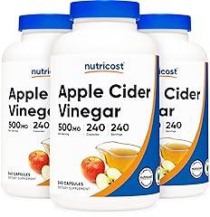 Nutricost Apple Cider Vinegar 500mg, 240 Vegetarian