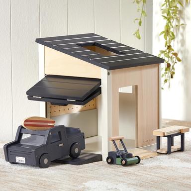 wooden dollhouse