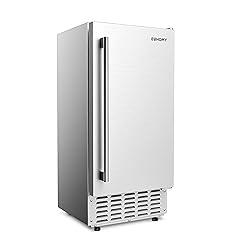 EUHOMY Commercial Nugget Ice Maker Machine