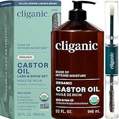 Cliganic Organic Castor Oil 32oz Eyelash Kit