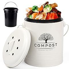 Perfnique 1.3 Gallon Kitchen Compost Bin