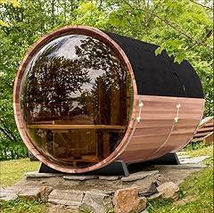 iDOTODO Outdoor Wooden Barrel Sauna