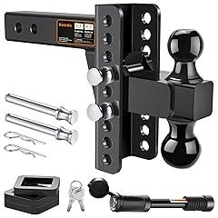 Adjustable Trailer Hitch with 6-Inch Drop/Rise