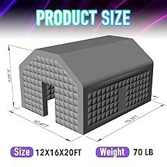 OZIS Large Black Inflatable Disco Cube Tent