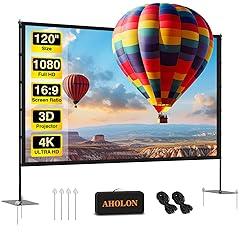 AHOLON 100" Outdoor Projector Screen with Stand