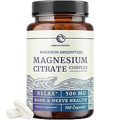 Magnesium Citrate 500 MG High Absorption Supplement
