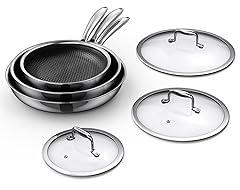 MOMOSTAR Hybrid Nonstick Frying Pan Set