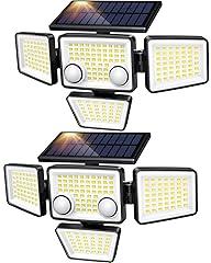 LYWALT Solar Motion Sensor Flood Lights