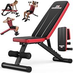 NICEPEOPLE Foldable Adjustable Weight Bench for Home Gym