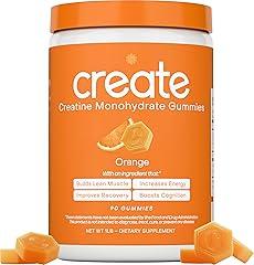 Create Creatine Monohydrate Gummies, Orange, 90ct