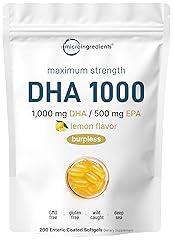 Omega 3 Fish Oil DHA Supplements 1000mg