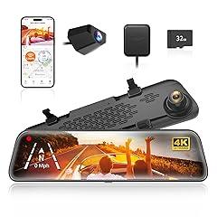 WOLFBOX G840S 12" 4K Mirror Dash Cam