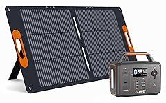 ALLWEI 300W Portable Power Station with 100W Solar Panel