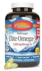 Carlson Elite Omega-3 Fish Oil Softgels