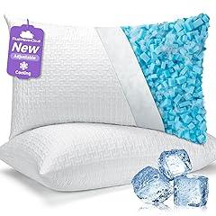 PlushHavenCloud Adjustable Cooling Memory Foam Pillows