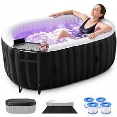 Glonerle Inflatable LED Hot Tub Spa