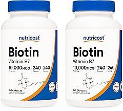 Nutricost Biotin 10,000mcg, 480 Count