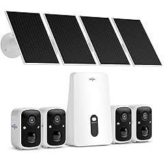 Hiseeu Solar Wireless Outdoor Security Cameras Kit