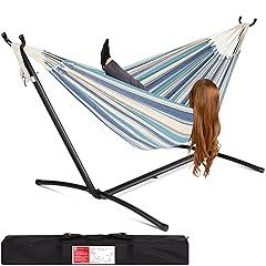 Double Hammock with Steel Stand