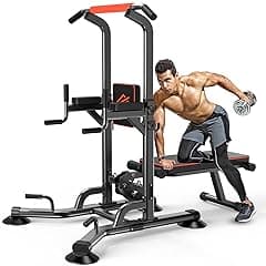 SQUATZ Pull-Up Workout Station with Bench
