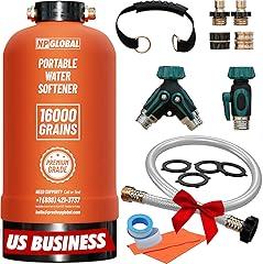 NPGLOBAL Portable RV Water Softener - 16,000 Grain