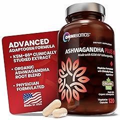 Ashwagandha Organic Clinical Strength 1300 mg with KSM-66 - 120 Vegan