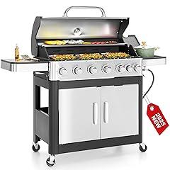 Green Party 6-Burner Propane Gas Grill