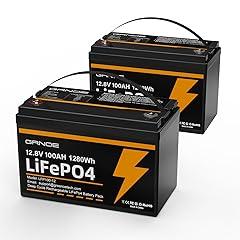 GRNOE 12V 100Ah LiFePO4 Battery Pack