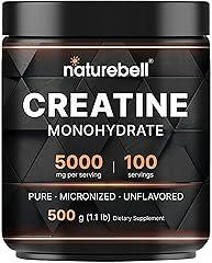 NatureBell Creatine Monohydrate Powder 5000mg 500g