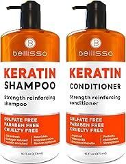 Bellisso Keratin Shampoo and Conditioner Set