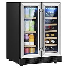 YITAHOME Dual Zone Wine and Beverage Refrigerator