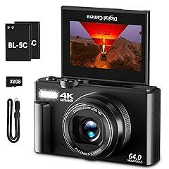 VJIANGER 4K 64MP Vlogging Camera