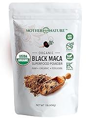 Organic Raw Peruvian Black Maca Root Powder