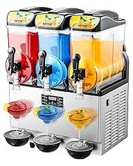 VEVOR Triple Tank Slushy Machine 15Lx3