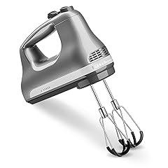 KitchenAid 6 Speed Hand Mixer with Flex Edge Beaters Contour Silver