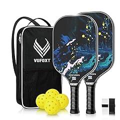 VUFOXT Blue Waves Pickleball Paddle Set