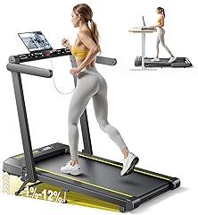 TOPUTURE Folding Walking Treadmill with Incline