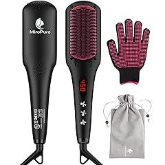 MiroPure Enhanced Ceramic Hair Straightener Brush