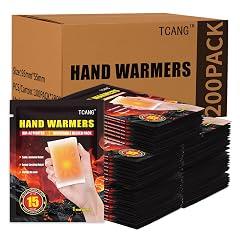 TCANG Hand Warmers Disposable 200 Pack