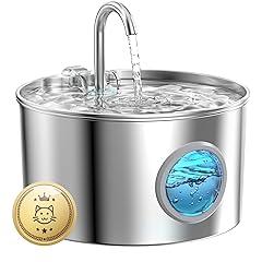 GIOTOHUN Stainless Steel Cat Water Fountain