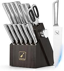 imarku Japanese Knife Set with Block