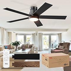 TCL 52" Modern Black Ceiling Fan